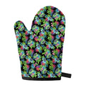 Psychedelic Hawaiian Flower Print Single Oven Mitt