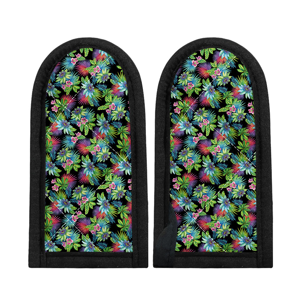 Psychedelic Hawaiian Flower Print Skillet Handle Cover