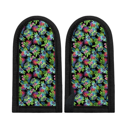 Psychedelic Hawaiian Flower Print Skillet Handle Cover