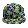 Psychedelic Hawaiian Flower Print Snapback Cap