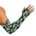 Psychedelic Hawaiian Flower Print Sun Protection Arm Sleeves
