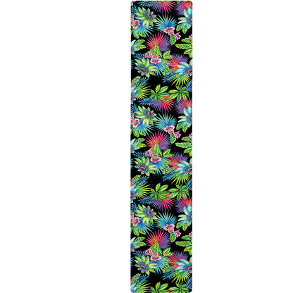 Psychedelic Hawaiian Flower Print Table Runner