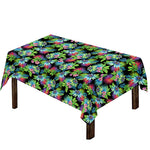 Psychedelic Hawaiian Flower Print Tablecloth