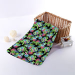 Psychedelic Hawaiian Flower Print Towel