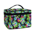 Psychedelic Hawaiian Flower Print Travel Makeup Bag