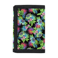 Psychedelic Hawaiian Flower Print Trifold Wallet