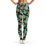 Psychedelic Hawaiian Flower Print Women's Leggings