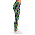 Psychedelic Hawaiian Flower Print Women's Leggings