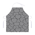 Psychedelic Heart Pattern Print Adjustable Apron