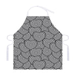 Psychedelic Heart Pattern Print Adjustable Apron
