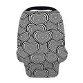 Psychedelic Heart Pattern Print Baby Seat Cover