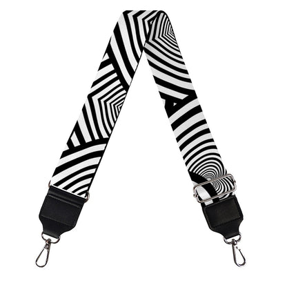 Psychedelic Heart Pattern Print Bag Strap