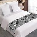 Psychedelic Heart Pattern Print Bed Runner