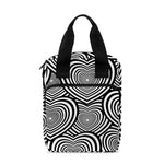 Psychedelic Heart Pattern Print Bible Tote Bag