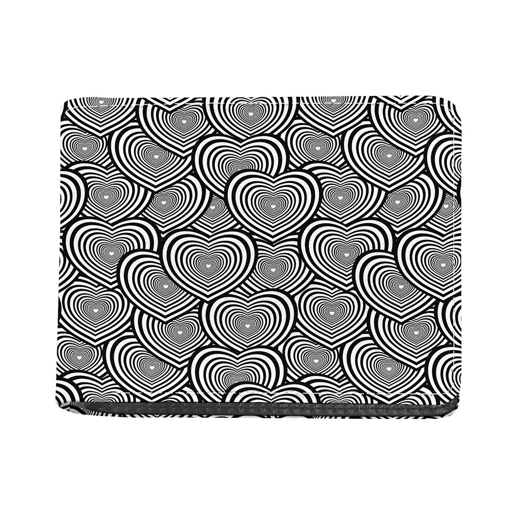 Psychedelic Heart Pattern Print Bifold Wallet