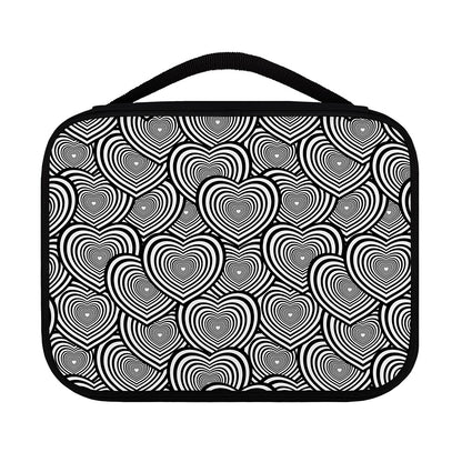 Psychedelic Heart Pattern Print Classic Bible Case