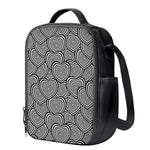 Psychedelic Heart Pattern Print Crossbody Lunch Bag