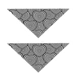 Psychedelic Heart Pattern Print Dog Bandana