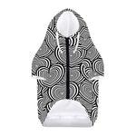 Psychedelic Heart Pattern Print Dog Zip Up Hoodie