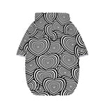 Psychedelic Heart Pattern Print Dog Zip Up Hoodie