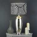 Psychedelic Heart Pattern Print Drum Lamp Shade