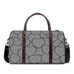 Psychedelic Heart Pattern Print Duffle Bag