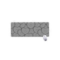 Psychedelic Heart Pattern Print Extended Mouse Pad