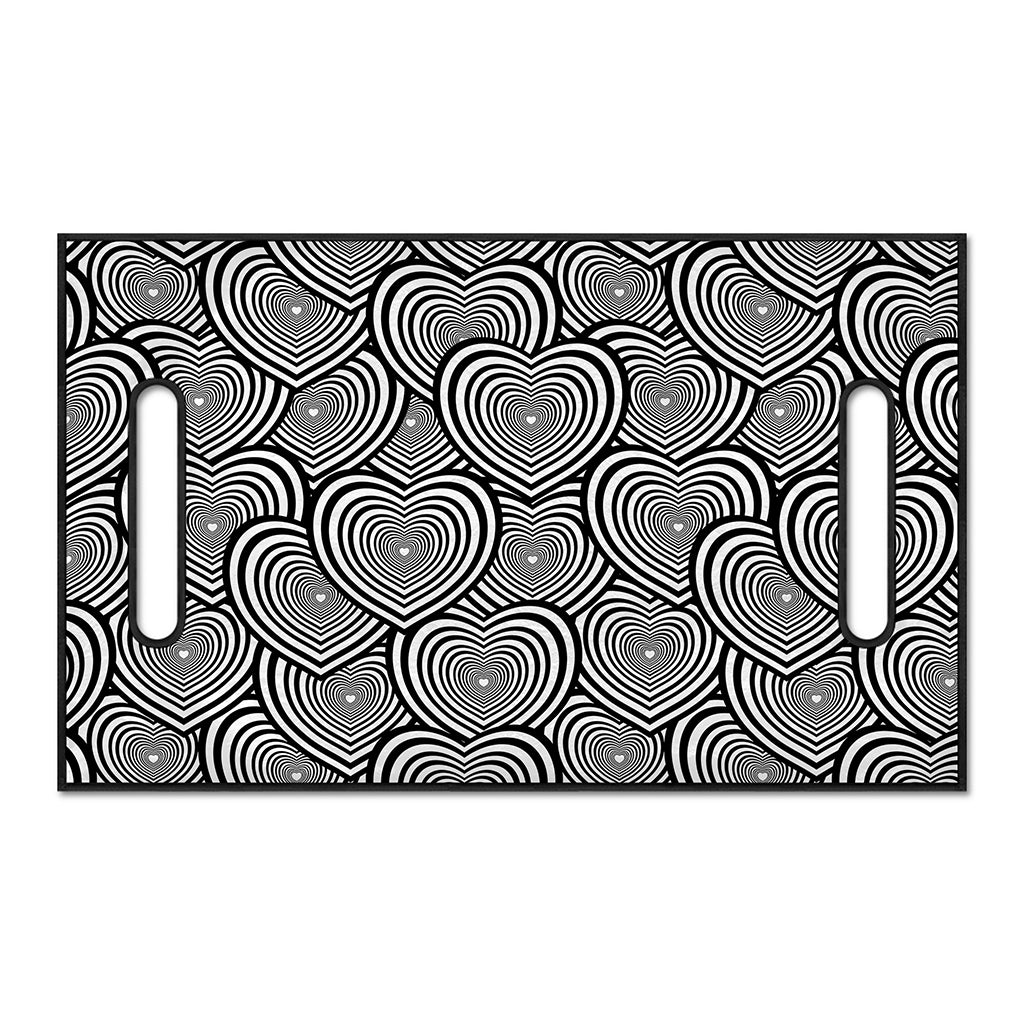 Psychedelic Heart Pattern Print Golf Cart Seat Cover