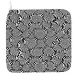 Psychedelic Heart Pattern Print Hand Towel