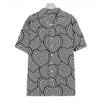 Psychedelic Heart Pattern Print Hawaiian Shirt
