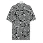Psychedelic Heart Pattern Print Hawaiian Shirt