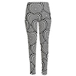 Psychedelic Heart Pattern Print High-Waisted Pocket Leggings