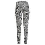 Psychedelic Heart Pattern Print High-Waisted Pocket Leggings