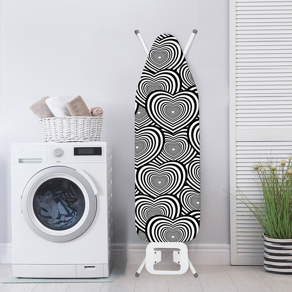 Psychedelic Heart Pattern Print Ironing Board Cover