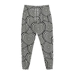 Psychedelic Heart Pattern Print Jogger Pants