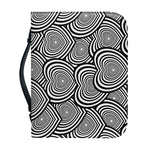 Psychedelic Heart Pattern Print Leather Bible Cover