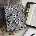 Psychedelic Heart Pattern Print Leather Bible Cover