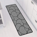 Psychedelic Heart Pattern Print Long Kitchen Mat