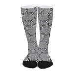 Psychedelic Heart Pattern Print Long Socks