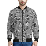 Psychedelic Heart Pattern Print Men's Bomber Jacket