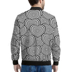 Psychedelic Heart Pattern Print Men's Bomber Jacket