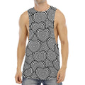 Psychedelic Heart Pattern Print Men's Muscle Tank Top