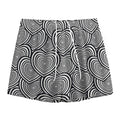 Psychedelic Heart Pattern Print Mesh Shorts
