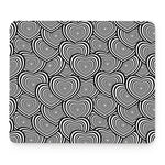 Psychedelic Heart Pattern Print Mouse Pad