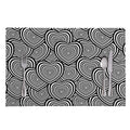 Psychedelic Heart Pattern Print Placemat