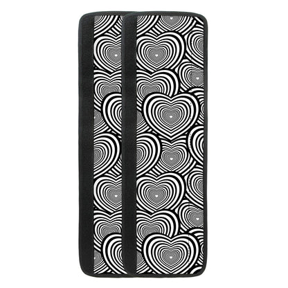 Psychedelic Heart Pattern Print Refrigerator Handle Covers