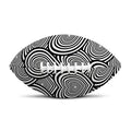 Psychedelic Heart Pattern Print Rugby Ball