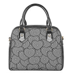 Psychedelic Heart Pattern Print Shoulder Handbag