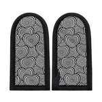 Psychedelic Heart Pattern Print Skillet Handle Cover