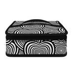 Psychedelic Heart Pattern Print Small Lunch Bag